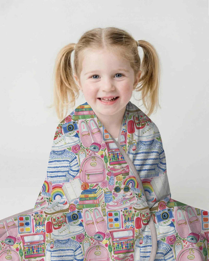Sweet School Adventure Bamboo Blanket