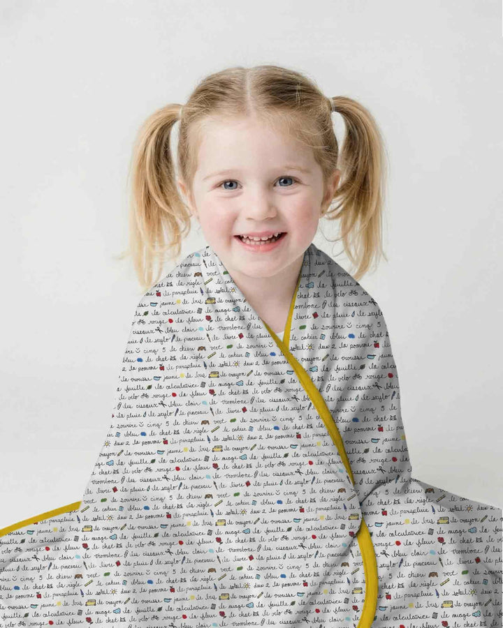 French Classroom Notes Bamboo Blanket