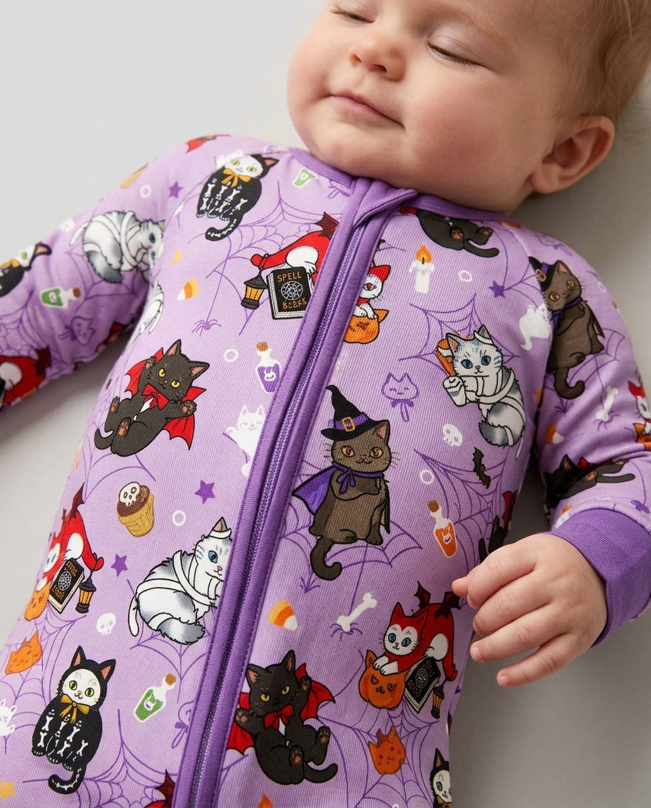 Spooky Kittie Bamboo Convertible Zippy