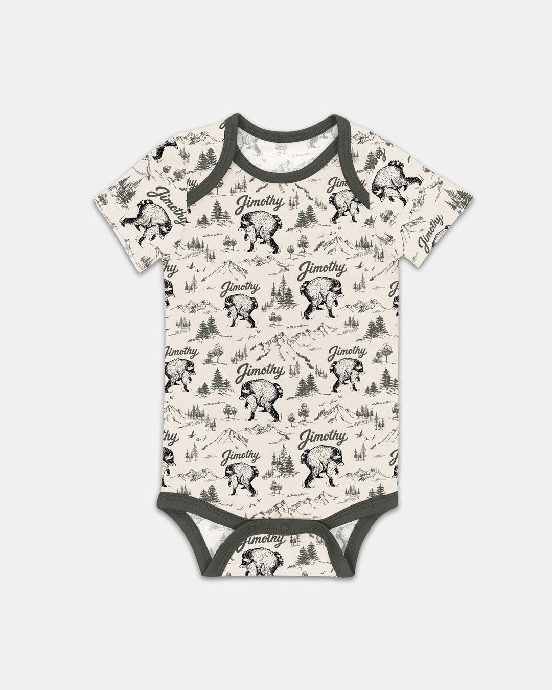 Gerippte Babykleidung mit individuellem Foto - Weich &amp; Skizzenhaft