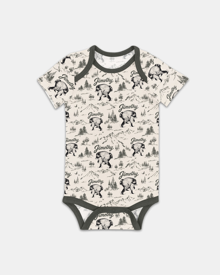 Gerippte Babykleidung mit individuellem Foto - Weich &amp; Skizzenhaft