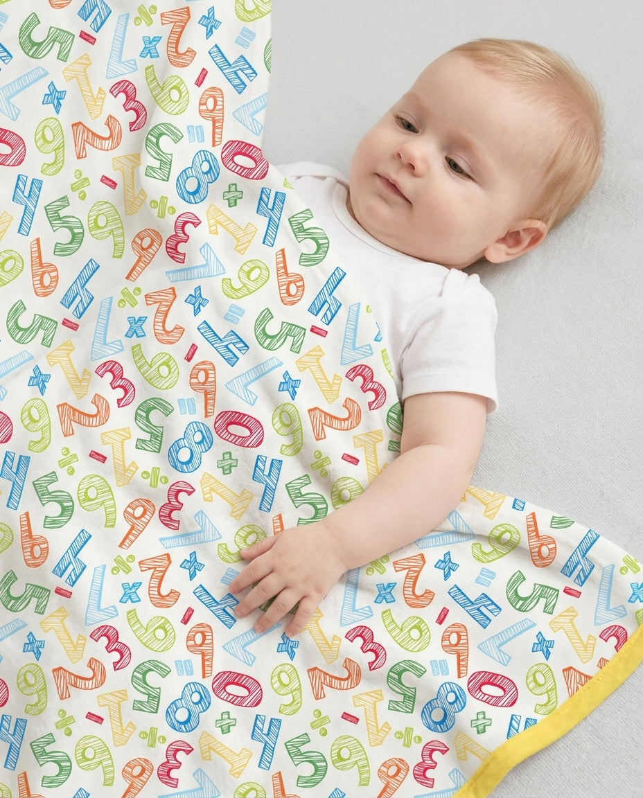 Math Doodles Bamboo Blanket