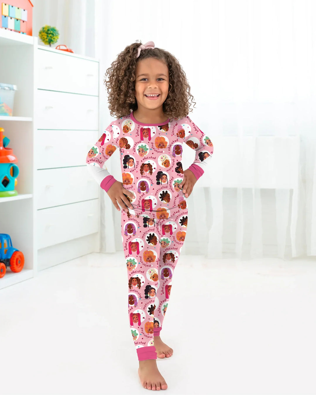 Little Queens Two Piece Long Sleeve Pajama Set