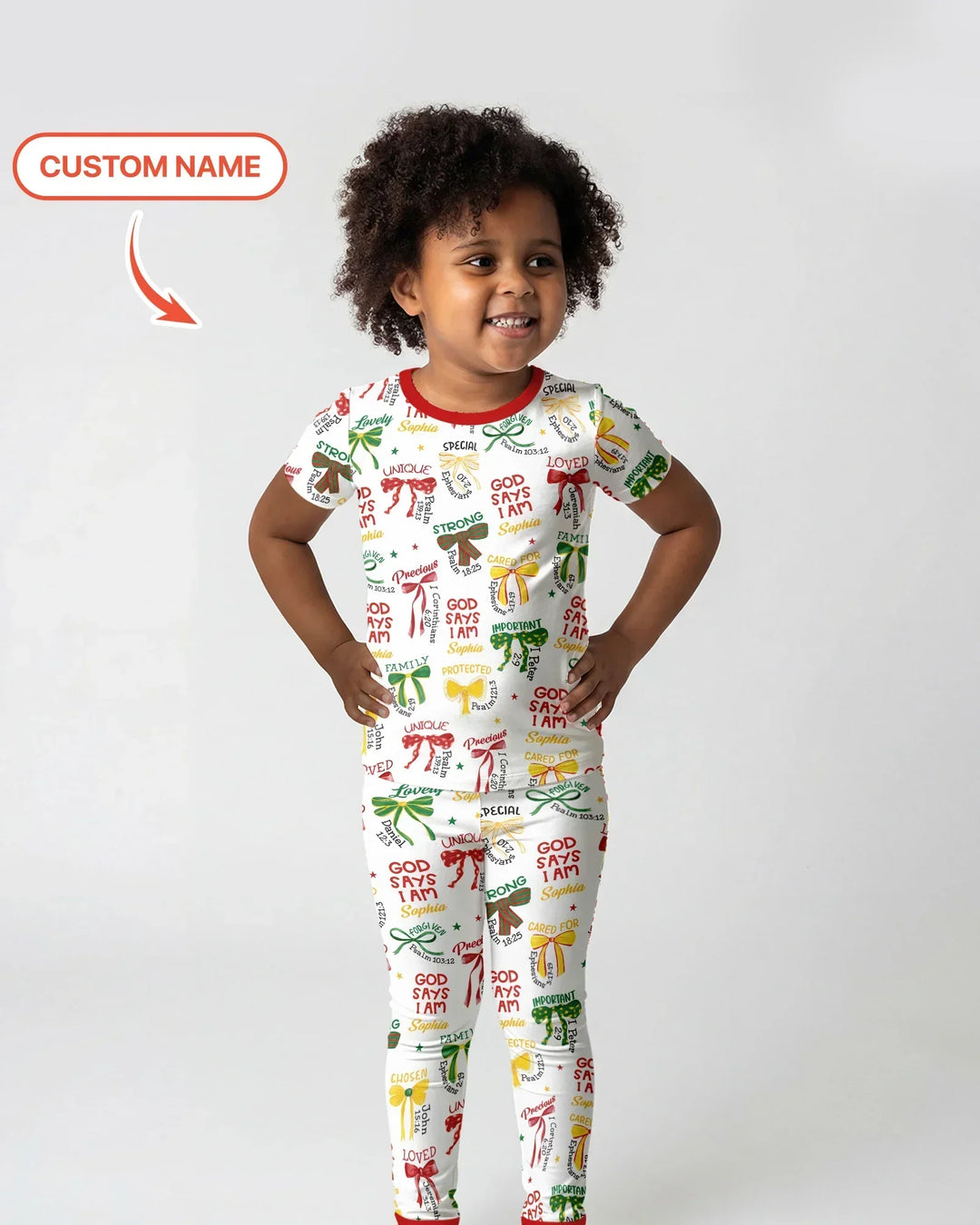 Zweiteiliges, kurzärmliges Pyjama-Set mit Marienkäfern
