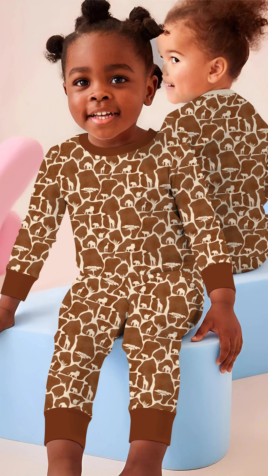 Wild Kingdom Bamboo Two Piece Long Sleeve Pajama Set
