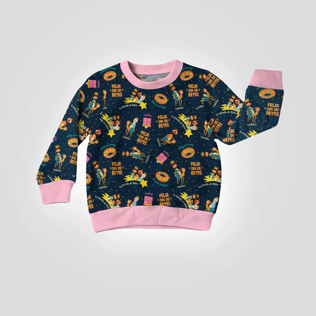 Feliz Dia de Reyes Bamboo Crewneck Sweatshirt