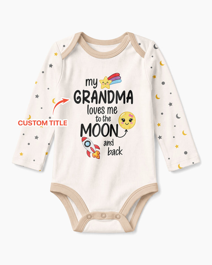 My Grandma Loves Me To The Moon And Back Bamboo Bodysuit