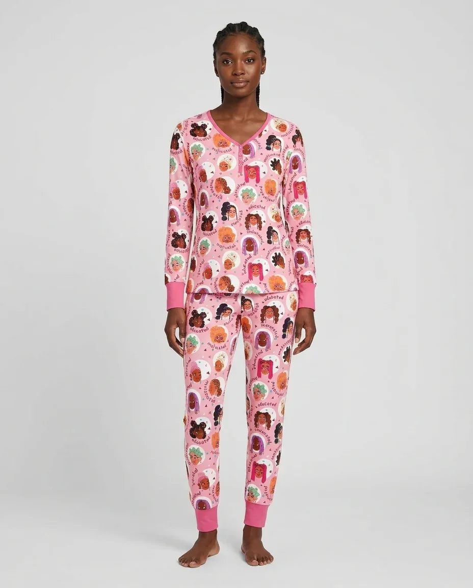 Little Queens Damen-Pyjama-Set