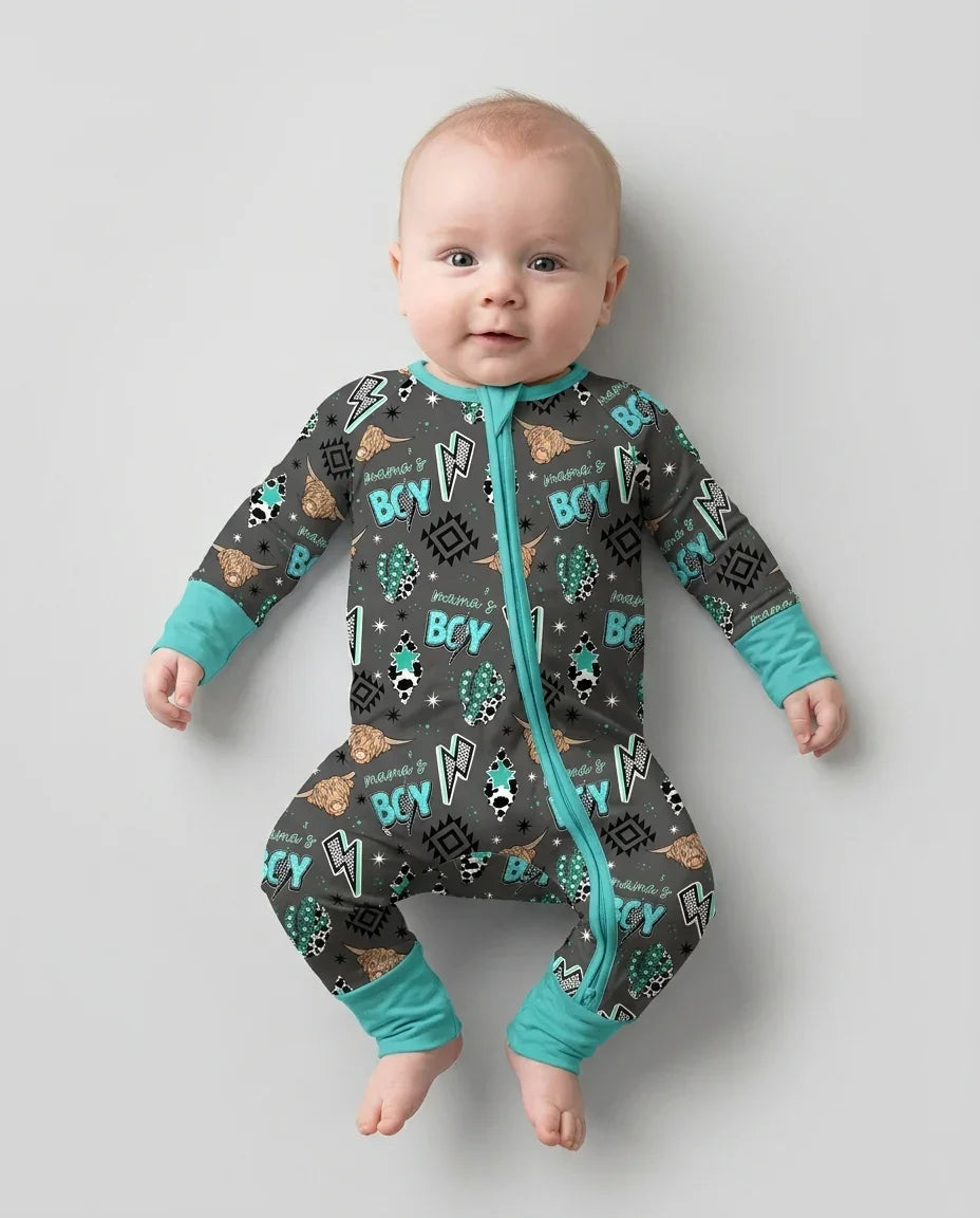 Gerippte Babykleidung mit individuellem Foto - Weich &amp; Skizzenhaft
