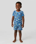 Blue Sail La Vie Family Matching Bamboo Two Piece Short Sleeve Shorts Pajama Set
