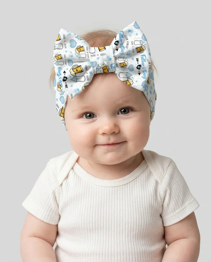 Custom Name First Father's Day Drink Headband