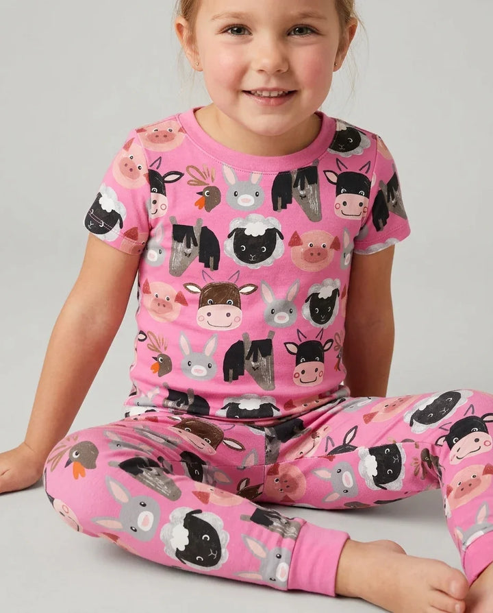 Zweiteiliges, kurzärmliges Pyjama-Set mit Marienkäfern