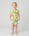 Template Zweiteiliges Pyjama-Set mit kurzen Ärmeln und Shorts