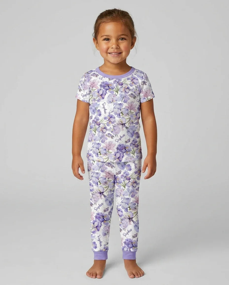 Zweiteiliges, kurzärmliges Pyjama-Set mit Marienkäfern