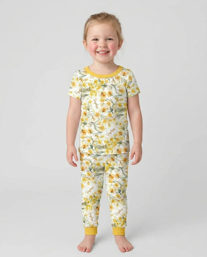 Zweiteiliges, kurzärmliges Pyjama-Set mit Marienkäfern