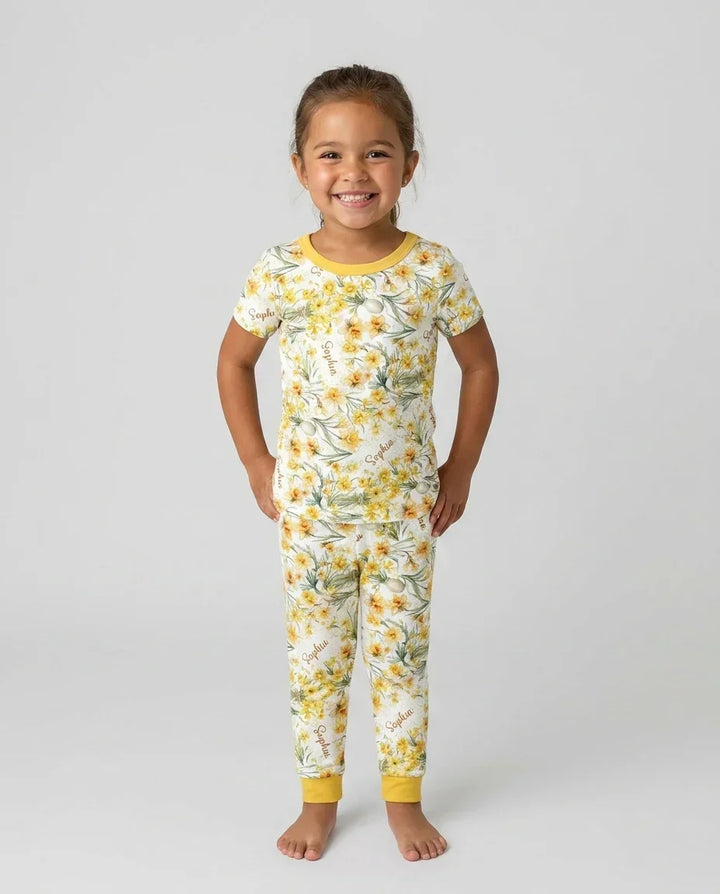 Zweiteiliges, kurzärmliges Pyjama-Set mit Marienkäfern