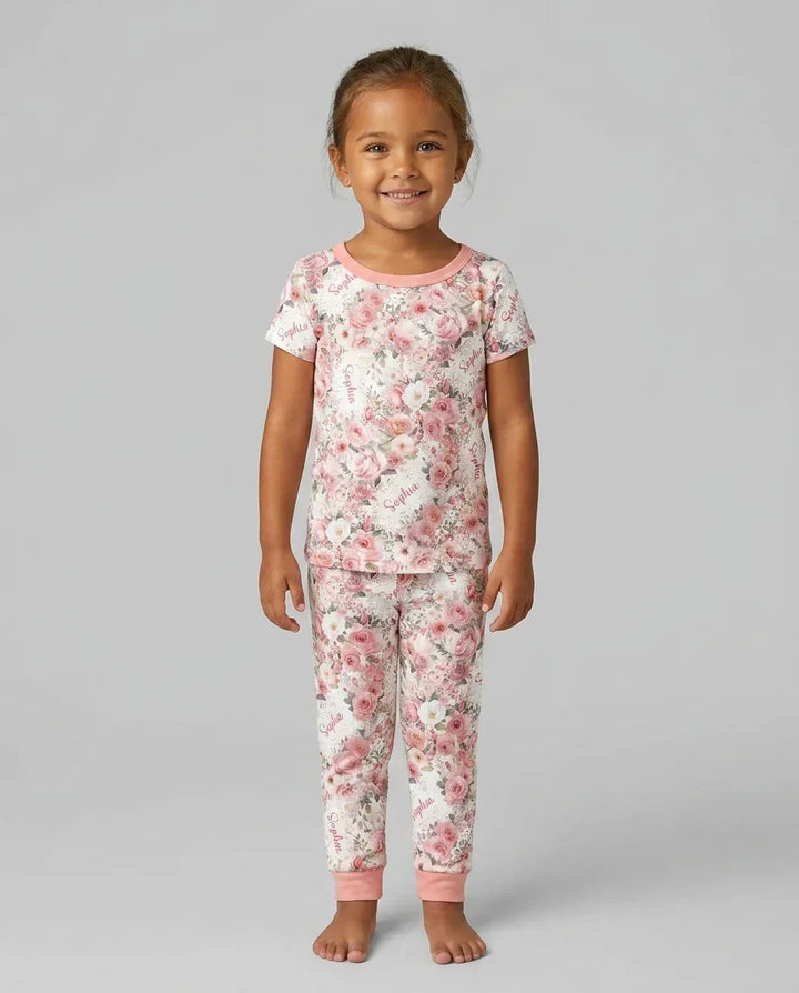 Zweiteiliges, kurzärmliges Pyjama-Set mit Marienkäfern