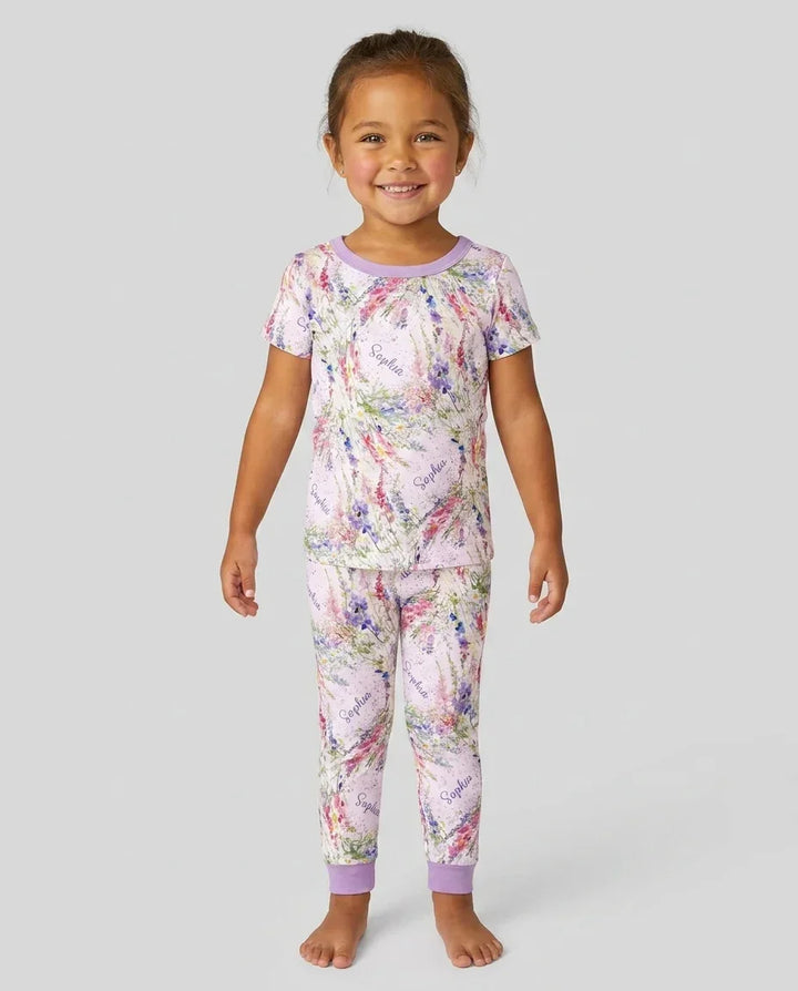 Zweiteiliges, kurzärmliges Pyjama-Set mit Marienkäfern