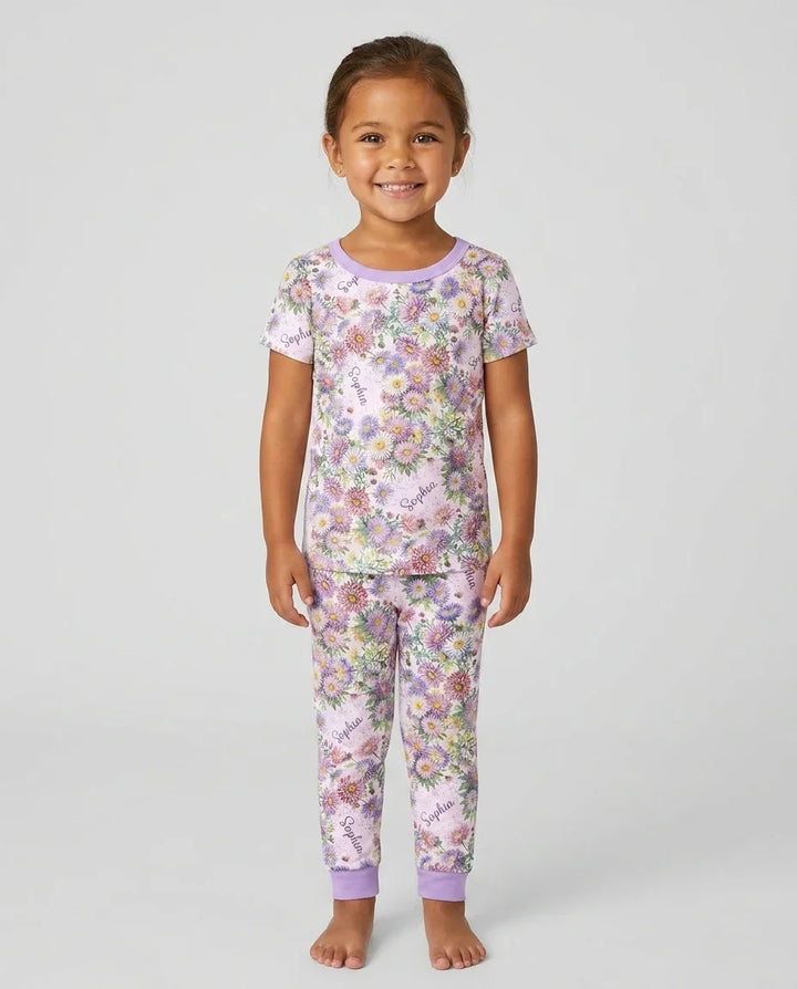 Zweiteiliges, kurzärmliges Pyjama-Set mit Marienkäfern