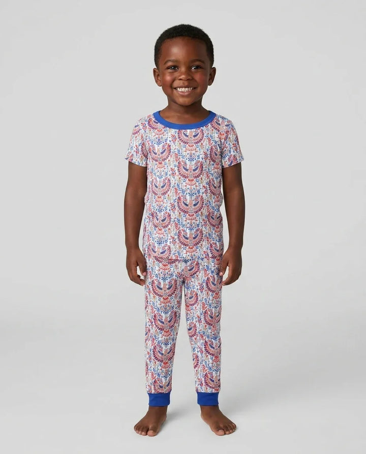 Zweiteiliges, kurzärmliges Pyjama-Set mit Marienkäfern