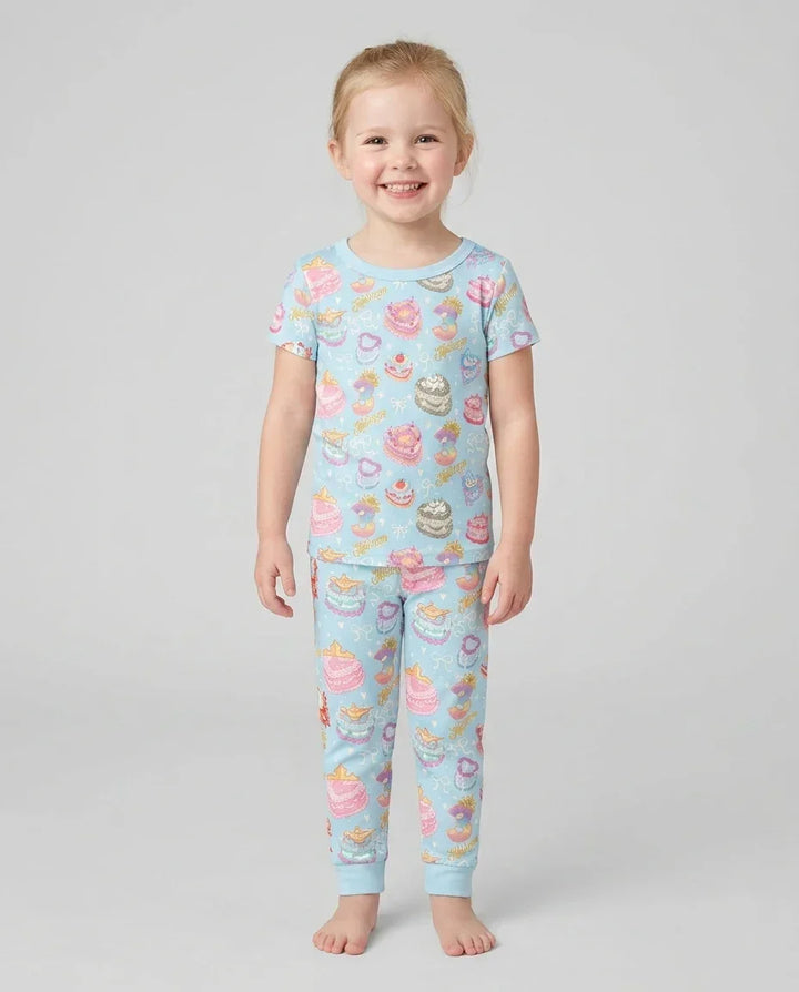 Zweiteiliges, kurzärmliges Pyjama-Set mit Marienkäfern