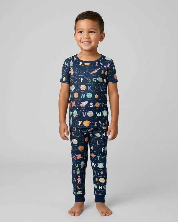 Zweiteiliges, kurzärmliges Pyjama-Set mit Marienkäfern