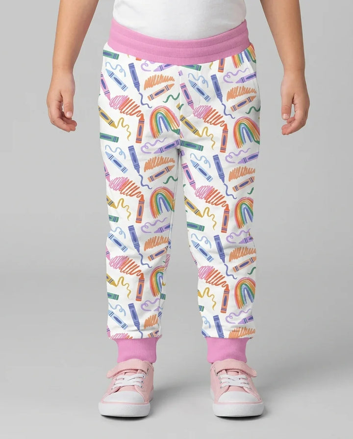 Crayon Chaos Bamboo Jogger