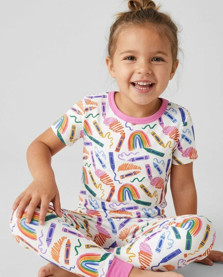 Zweiteiliges, kurzärmliges Pyjama-Set mit Marienkäfern