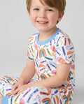 Zweiteiliges, kurzärmliges Pyjama-Set mit Marienkäfern