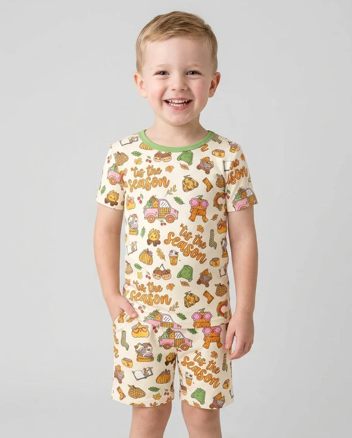 'Tis The Season Bamboo Two Piece Short Sleeve Shorts Pajama Set