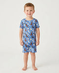 Dapper Dogs Bamboo Two Piece Short Sleeve Shorts Pajama Set