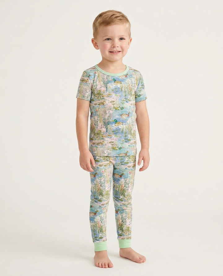Zweiteiliges, kurzärmliges Pyjama-Set mit Marienkäfern