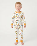 Pyjama-Set aus zwei Teilen mit Baustellen-Bambus-Muster