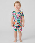 Geheime Garten Bambus Zweiteiliges Kurzarm Shorts Schlafanzug-Set