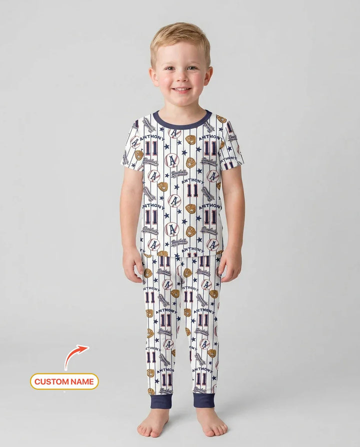 Zweiteiliges, kurzärmliges Pyjama-Set mit Marienkäfern