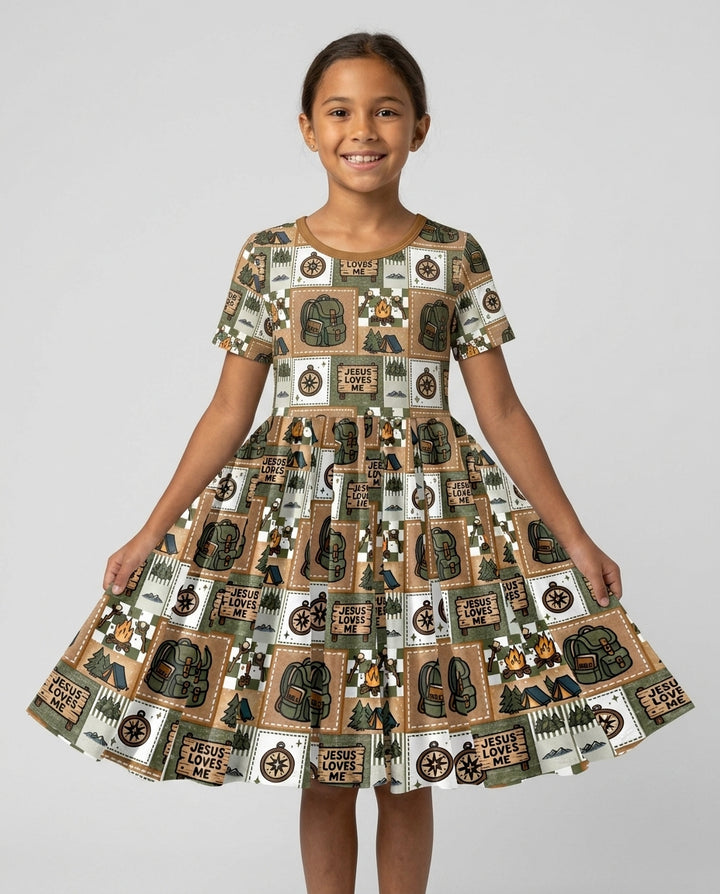 Vorlage Bambus Twirl Kleid