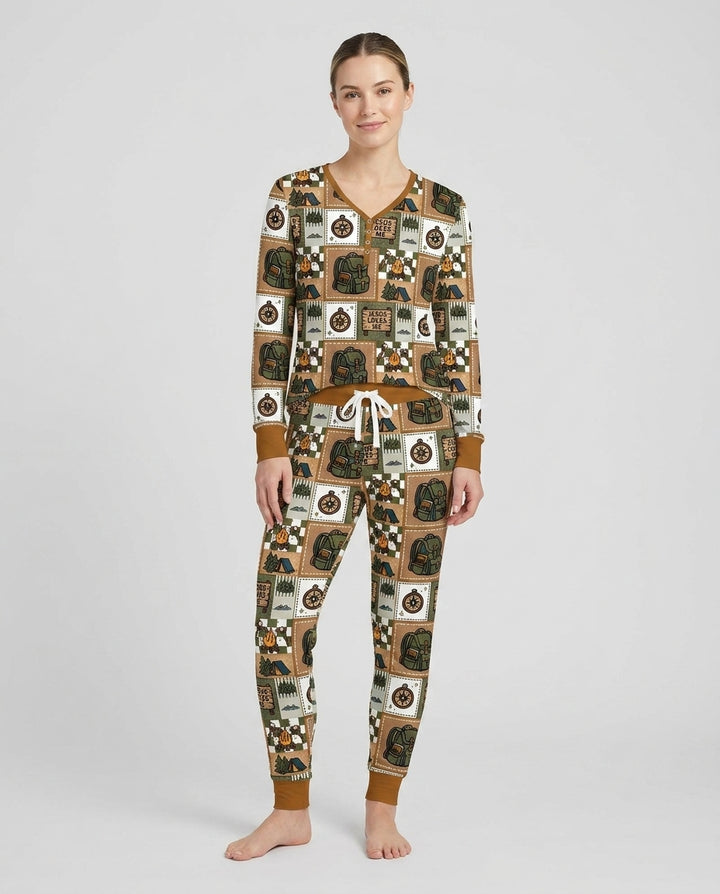 Vorlage Bambus Damen Pyjama Set