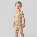 Schlafanzug-Set zweiteilig, kurze Ärmel, kurze Hose, Bambus