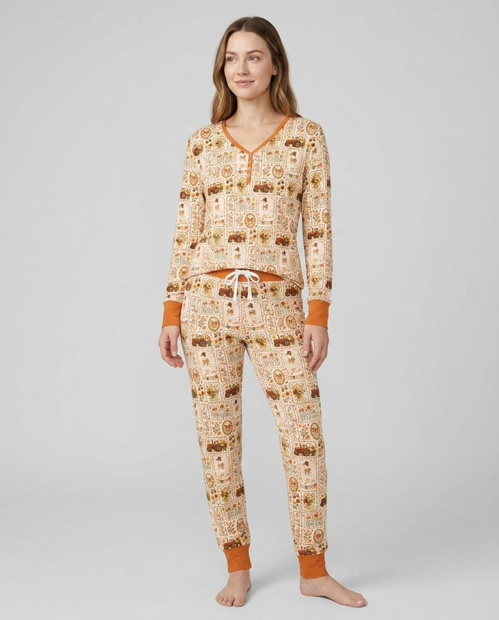 Vorlage Bambus Damen Pyjama Set