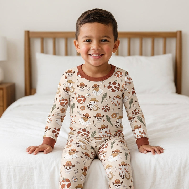 Spooky Rodeo Bamboo Two Piece Long Sleeve Pajama Set