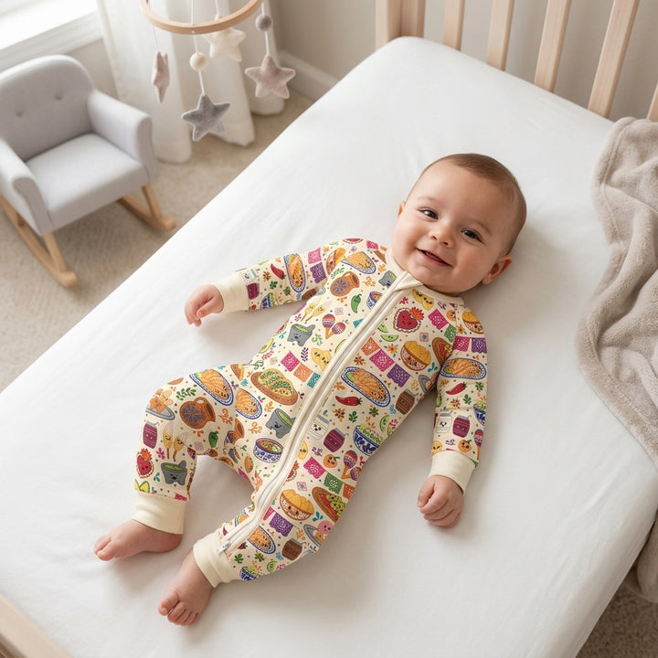 Gerippte Babykleidung mit individuellem Foto - Weich &amp; Skizzenhaft