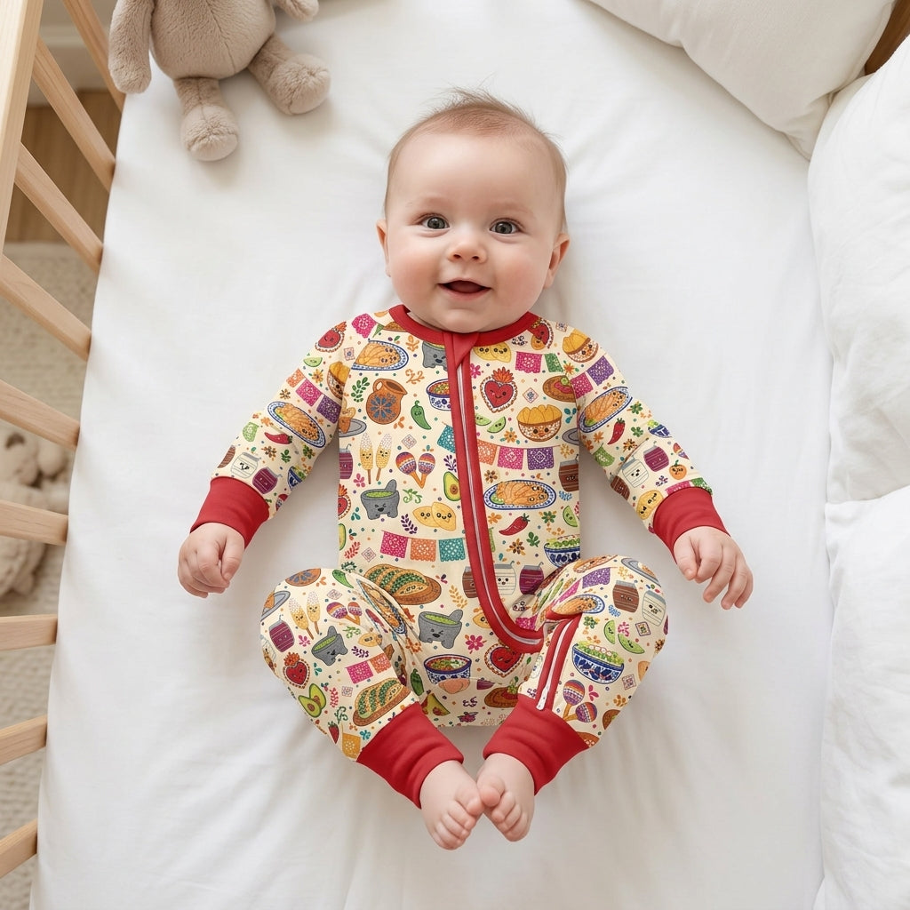 Gerippte Babykleidung mit individuellem Foto - Weich &amp; Skizzenhaft