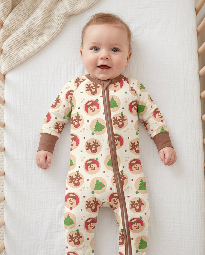 Holiday Cookie Party Family Matching Bamboo Convertible Zippy
