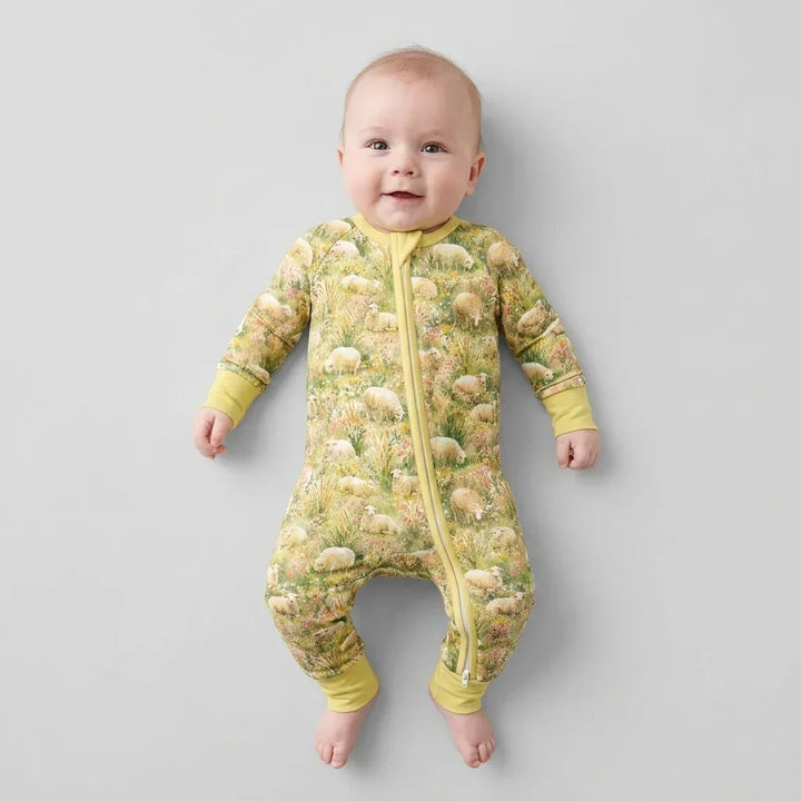 Gerippte Babykleidung mit individuellem Foto - Weich &amp; Skizzenhaft