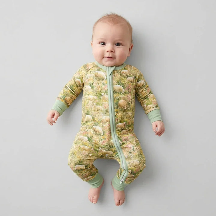 Gerippte Babykleidung mit individuellem Foto - Weich &amp; Skizzenhaft