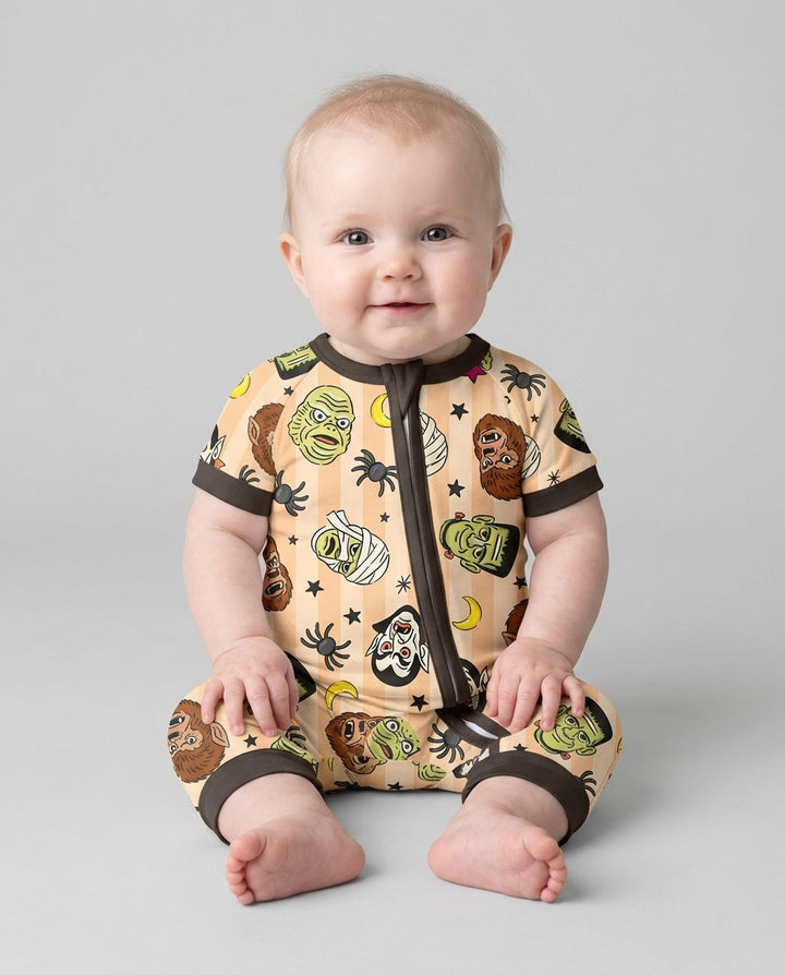 Creepy Crew Family Matching Bamboo Shorty Zippy