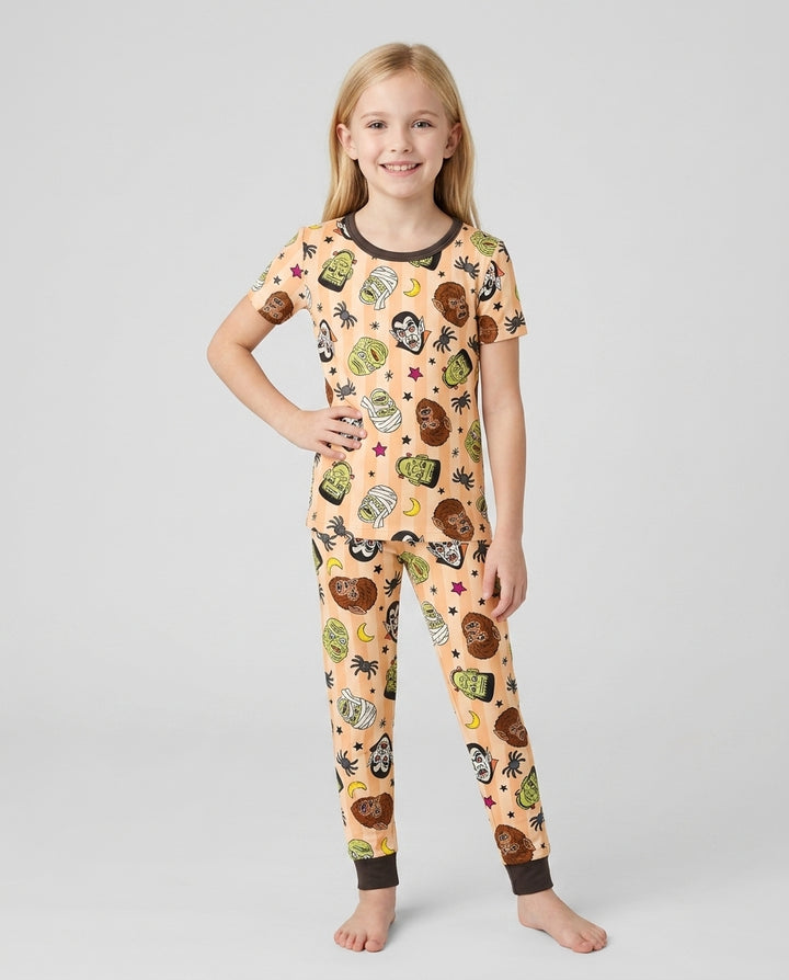 Zweiteiliges, kurzärmliges Pyjama-Set mit Marienkäfern