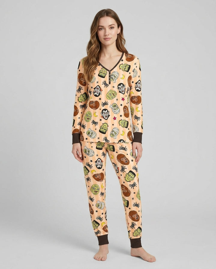 Vorlage Bambus Damen Pyjama Set