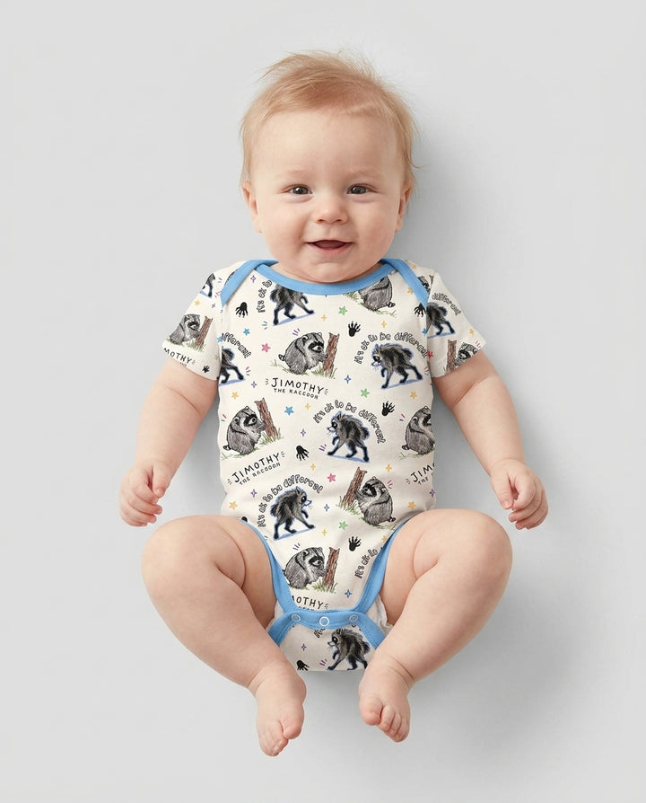 Gerippte Babykleidung mit individuellem Foto - Weich &amp; Skizzenhaft