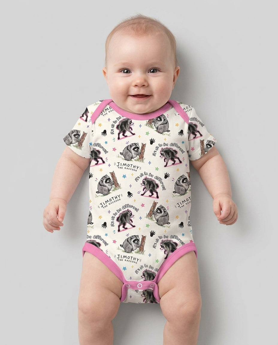 Gerippte Babykleidung mit individuellem Foto - Weich &amp; Skizzenhaft